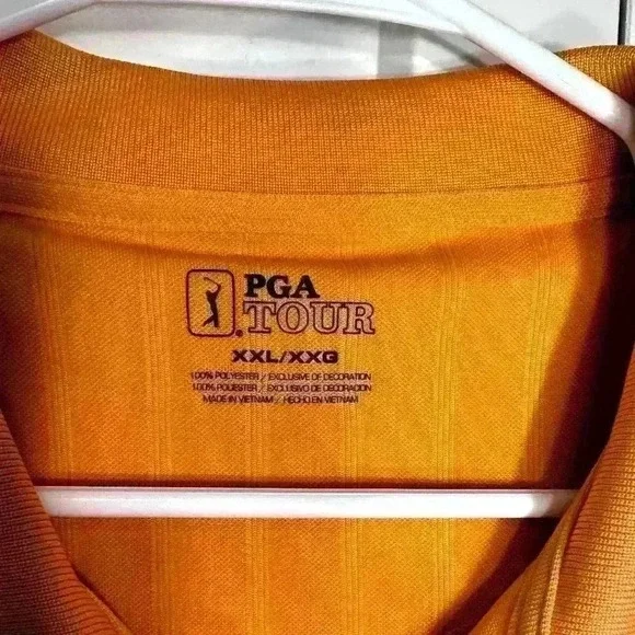 PGA Tour Men's Orange Polo EUC SIze XXL - Picture 2 of 5